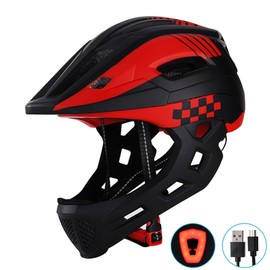 Children Helmet Adjustable Safety Helmet with Warning Light for Scooter Skating