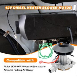 12V Diesel Heater Blower Motor Compatible with 5KW 8KW Webasto Eberspache Airtronic Parking Air Heater, Air Diesel Parking Heaters Air Blower Motor