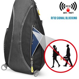 G4Free Small Sling Bag Shoulder Backpacks Gym Bags Chest Rucksack Crossbody Daypacks for Hiking Outdoor