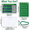 Epkoxlx 4-Pack (8 Cards) Poker Hand Rankings Cards Set with