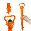 T CACHE Beach Umbrella Sand Anchor - Rust-Free, Sized for