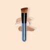 131 Angled Spatula Foundation Makeup Brush Deep Blue 2ea