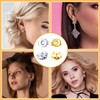 28Pcs Earring Backs for Studs, 14 Pairs Screw on Ear