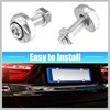 RATCHROLL 4 Pcs Aluminum Alloy License Plate Bolt Screw Nuts