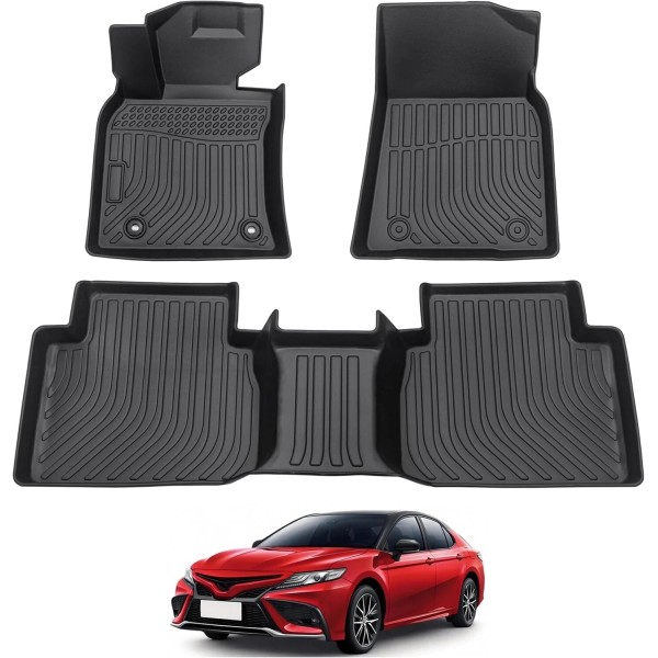 top-automall Alfombrillas de goma para Toyota Camry 8th 2018 2019