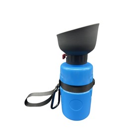 Portable Dog Water Bottle Dispenser, 21OZ / 600ML Large Dog Travel Water Bottle Squeeze Pet for Walking On The Go, Dog Hiking Accessories for Outdoor Walking, Hiking, Travel (Blue, L)