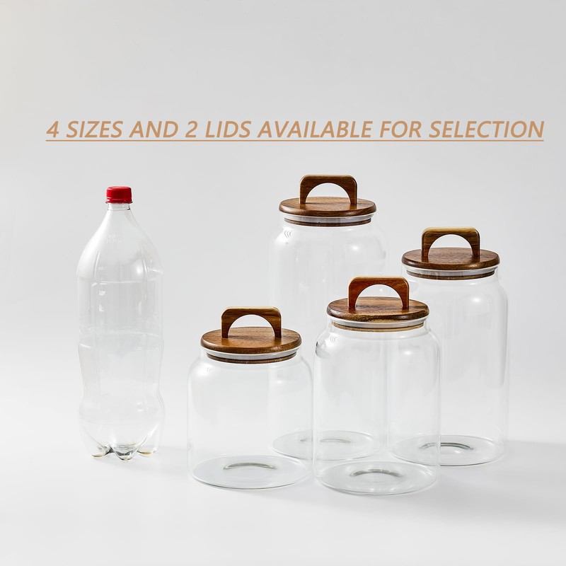 Sweejar Glass Jars for Laundry Room Organization, 90 ounce Laundry