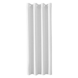 MRTREES Curtain White/Grey Opaque with Eyelets Blackout Curtain Thermal Curtain Heat Protection 225 cm Long 140 cm Wide 1 Piece Darkening Curtains for Children's Room Bedroom Living Room