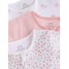 NEXT 3 Pack Baby Romper with Two-Way Zip, pink