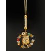 High Rich Power Stone Accessory, Gold, Total Length: Approx. 4.7
