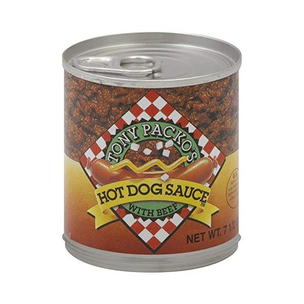 Tony Packo's Hot Dog Sauce with Beef, 7.5 Ounce (Pack of 12)