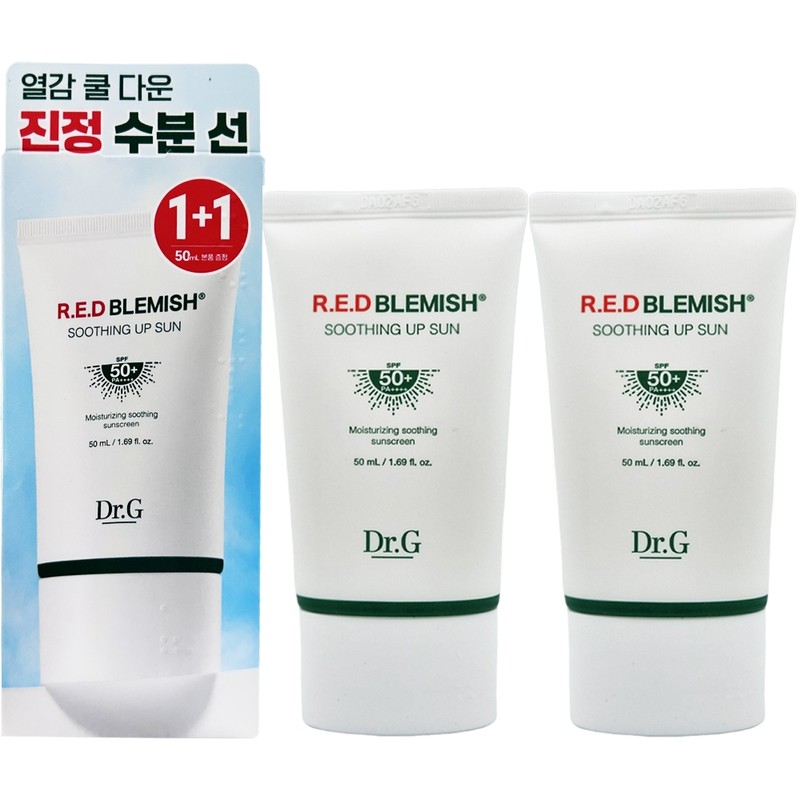 NEW Dr.G Red Blemish Soothing Up Sun 50ml x2 SPF50+