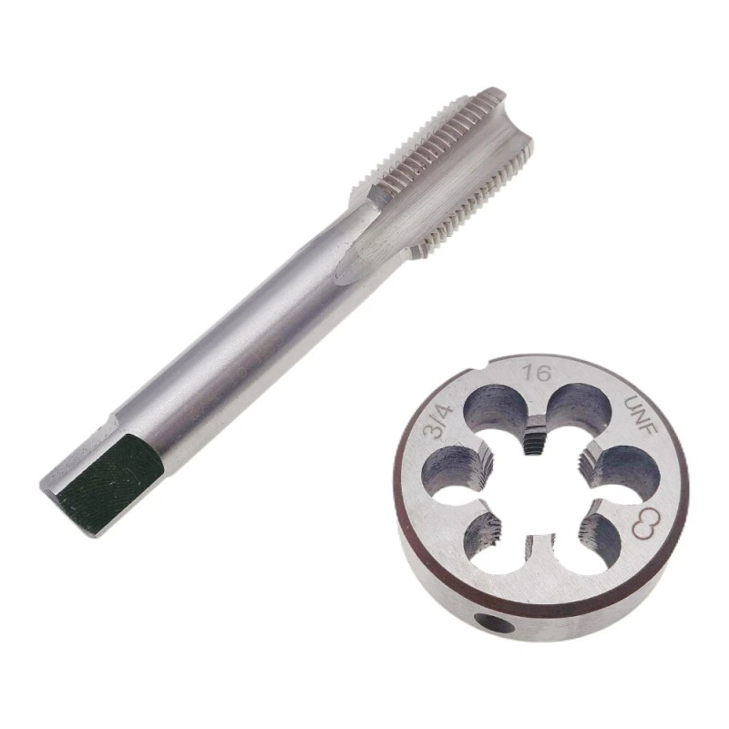 3/4-16 UNF Tap Die Set Right Hand 3/4-16 Thread 3/4X16