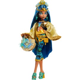 Monster High Monster Fest Doll, Cleo De Nile with Glam Outfit & Festival Themed Accessories Like Snacks, Band Poster, Statement Bag & More