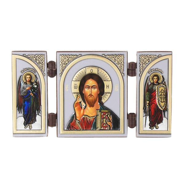 NKlaus - Jesus Christ - Icon Triptych Christian - Wooden