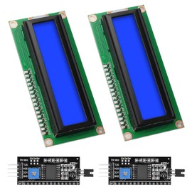 APKLVSR LCD I2C IIC Display Module, 16 x 2 Character Display Module with I2C Interface Compatible with Raspberry Pi/Arduino (Blue Screen)