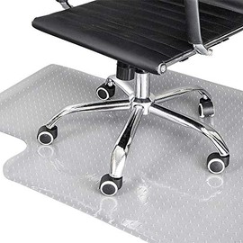 SSLine PVC Plastic Carpet Chair Mat 36" x 48" Office Desk Chair Mat Anti-Slip Lipped Chair Mat for Low and Standard Pile Carpets Transparent Carpet Floor Protector