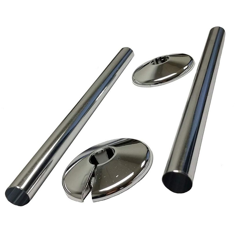 Talon Snappit Radiator Pipe Covers & Collars 200mm Chrome ACSNC/K2