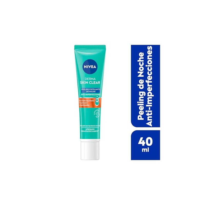NIVEA Derma Skin Clear Peeling Exfoliante de Noche Anti-imperfecciones (40
