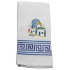 LPVIGJHK HALLOLUX Greekshops.com Decorative Embroidered Kitchen Towel feat. Mykonos 50x60cm