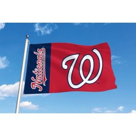 Unbranded WASHINGTON NATIONALS 3'X5' FLAG/BANNER *100% FULL COLOR-BOTH SIDES OF THE FLAG*