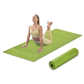 Sunny Health & Fitness Rutschfeste Yogamatte – Langlebig, Reißfest, Leicht, Gepolsterte Unterstützung für Yoga, Pilates, Dehnübungen, Meditation und B