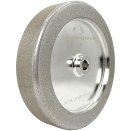 4 in 1 Plus CBN Grinding Wheel 8 inch 80 Grit,1.5” Wide,5/8” Arbor,for Sharpening Woodturning Tools、High Speed Steel Tools (80 Grit)