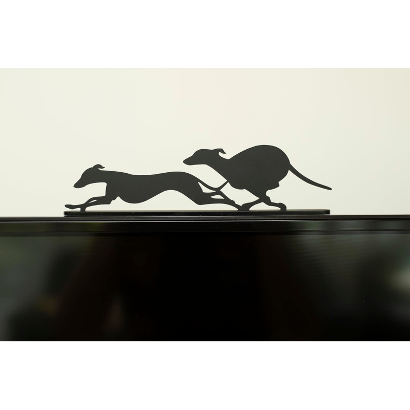 Acrylic Whippet/Greyhound Silhouette Ornaments, Racing dogs.