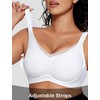OEAK Womens Wireless Bras V Mesh Comfortable Bralette Supportive Tshirt