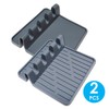 Acopelo Paint Brush Holder Set, Portable Silicone Stands with 4