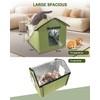 Large Outdoor Cat House Weatherproof, Outside Waterproof Cat House for