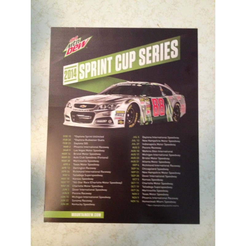 2014 DALE EARNHARDT JR DIET MTN DEW #88 NASCAR SPRINT