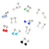 Piena Surgical Stainless Steel Cut Glass Round Small Mini Simple