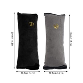 Bemodst Car Seat Belt Pads, Seat Belt Pads for Children's Car Seats, Universal Soft Safety Seat Belt, Shoulder Pads, Head, Neck Support for Children, Boys, Girls, Protective Cushion, Pack of 2, 10 x