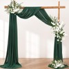 LINXTAR Wedding Arch Draping Fabric 1 Panel 30'' x 18FT