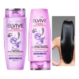 Elvive Shampoo Y Acondicionador Elvive Acido Hialurónico 680ml C/u