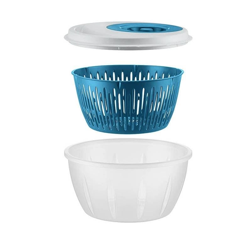 4All Salad Spinner Rotating Seive Easy Spin Centrifugal Dehydration Vegetable