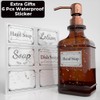 GLADPURE Soap Dispenser 2 Pack, Hand Soap Dispensers with 18