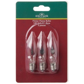 Kurt S. Adler Replacement Bulb for UL0702 and UL0740, 3 Piece Set
