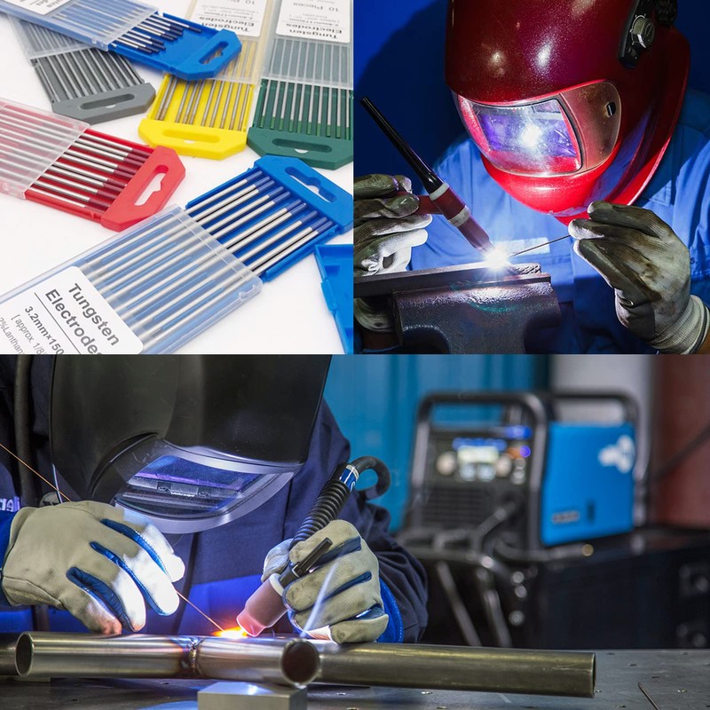 ZINGER TIG Welding Tungsten Electrodes 2% Lanthanated (WL20/EWLa-2) Blue,10-Pack Lanthanated