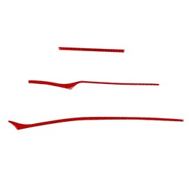 NVCNX Real Premium Carbon Fiber Accessories Compatible with KIA Stinger GT 2018-2023 2019 2020 2021 2022 Car Dashboard Decoration Strip Dash Cover Interior Trim Sticker Red