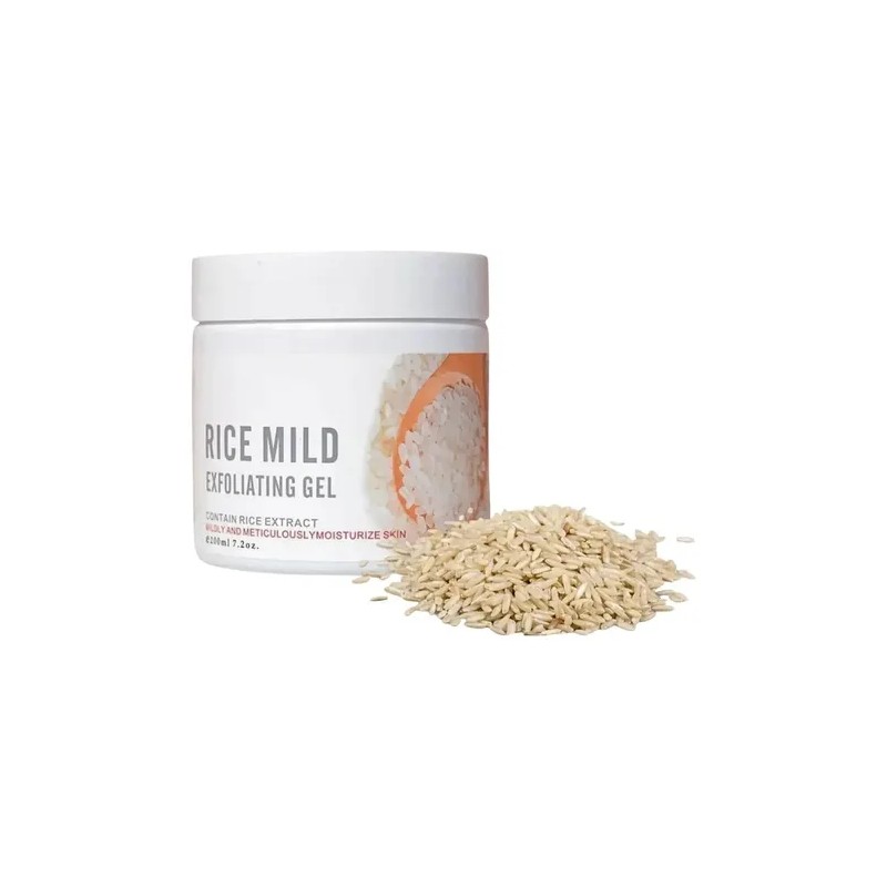 Exfoliante De Arroz En Gel Aclarante De Limpieza Profunda
