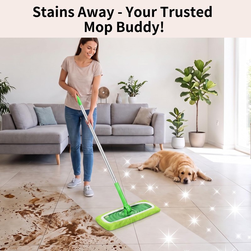 Awubsd 8 Reusable Microfibre Microfiber Floor Speed Mop Refill Wipes