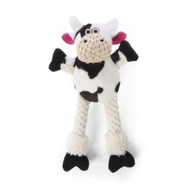 Worldwise 73556-98997-024 goDog Checkers Skinny Cow with Chew Guard Technology Mini Durable Plush Dog Toy