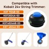 KLS 124-03 Replacement Trimmer Head Compatible with Kobalt 24 Volt