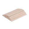 CORHAD Long Wooden Craft Sticks 50pcs Macrame Dowel Rods for