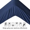 Aisbo King Size Fitted Sheet Navy Blue - Extra Deep
