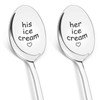 His and Hers Ice Cream Spoons Set-Pack of 2 Gifts