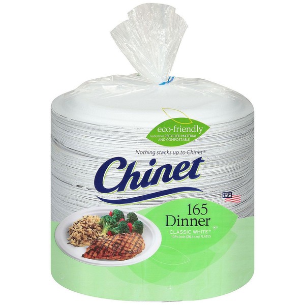 Chinet Chinet 10 3/8" Paper Dinner Plates (165Count),, () |