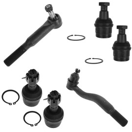 TRQ Front Steering & Suspension Kit Ball Joint Tie Rod Compatible with 2000-2005 Ford Excursion 1999-2004 F-250 Super Duty F-350 Super Duty F-450 Super Duty F-550 Super Duty
